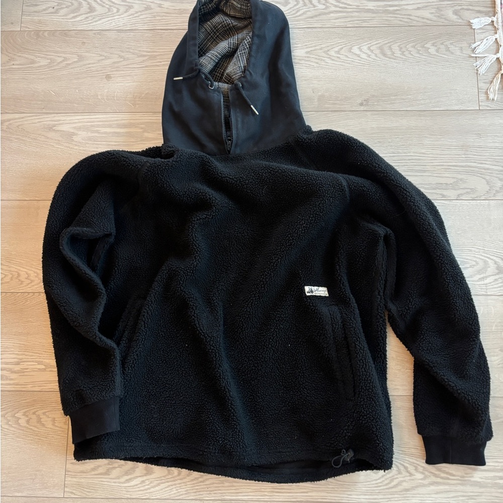 Men's Black Zip-Up Sweater
